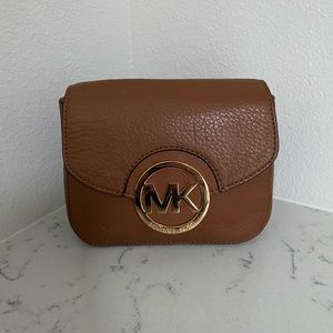 Michael Kors Small Leather Logo Crossbody Bag
